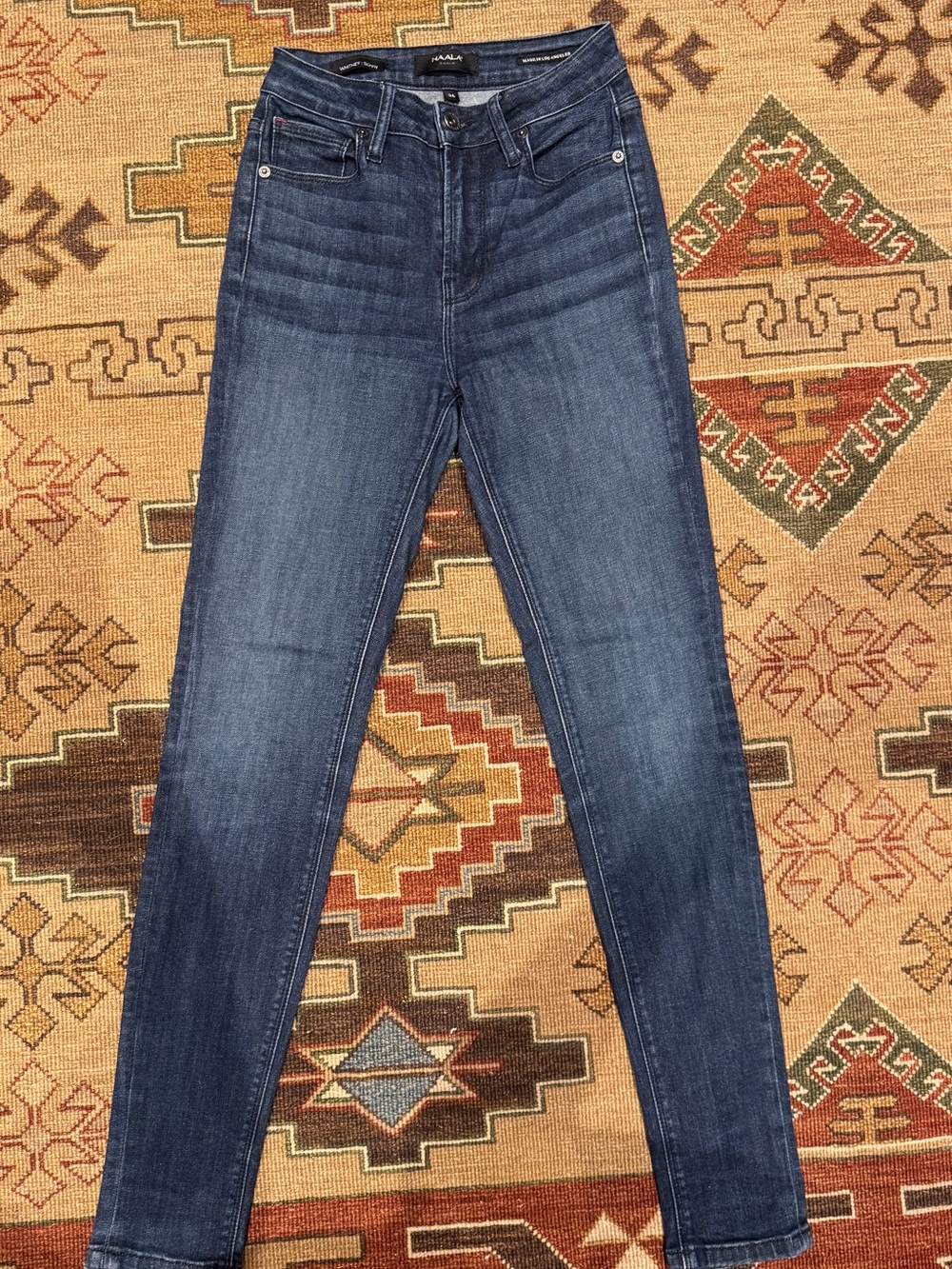 High-Rise Skinny Jeans in Dark Indigo